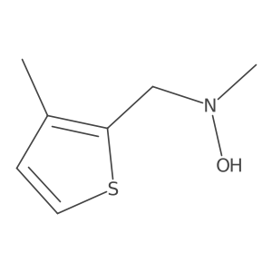N-methyl-N-[(3-methylthiophen-2-yl)methyl]hydroxylamine结构式