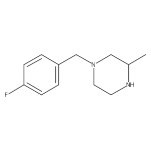 1-(4-Fluorobenzyl)-3-methylpiperazine Structure