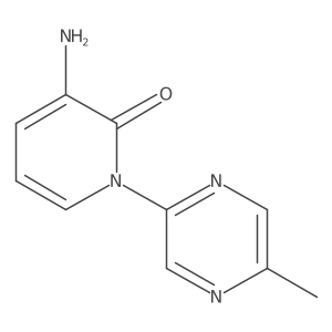3-Amino-1-(5-methyl-2-pyrazinyl)-2(1H)-pyridinone结构式