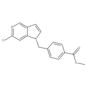 Methyl 4-[(6-chloro-1H-pyrrolo[3,2-c]pyridin-1-yl)methyl]benzoate结构式