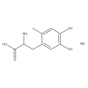 2-Amino-3-(4,5-dihydroxy-2-methylphenyl)propanoic acid hydrobromide结构式