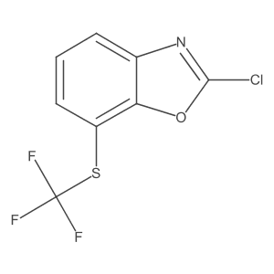 2-Chloro-7-((trifluoromethyl)thio)benzo[d]oxazole结构式