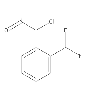 1-Chloro-1-(2-(difluoromethyl)phenyl)propan-2-one结构式