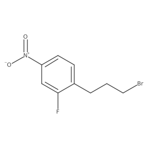 1-(3-Bromopropyl)-2-fluoro-4-nitrobenzene结构式