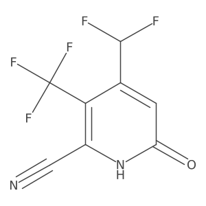 4-(Difluoromethyl)-6-hydroxy-3-(trifluoromethyl)picolinonitrile Structure