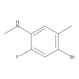 4-bromo-2-fluoro-N,5-dimethylaniline Structure