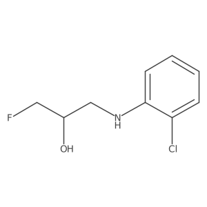 1-[(2-Chlorophenyl)amino]-3-fluoropropan-2-ol Structure