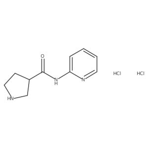 (S)-N-(Pyridin-2-yl)pyrrolidine-3-carboxamide dihydrochloride Structure