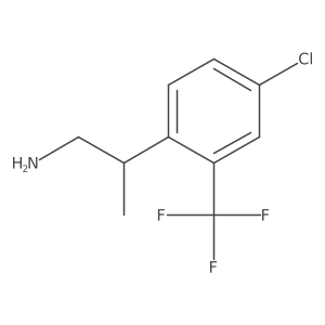 2-[4-Chloro-2-(trifluoromethyl)phenyl]propan-1-amine Structure