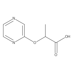 2-(Pyrazin-2-yloxy)propanoic acid结构式