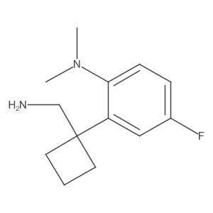 2-[1-(aminomethyl)cyclobutyl]-4-fluoro-N,N-dimethylaniline结构式