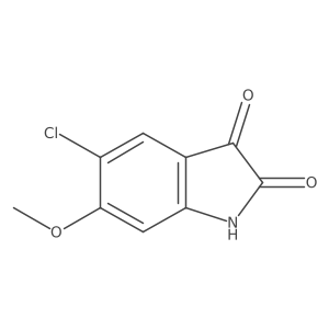 5-Chloro-6-methoxyindoline-2,3-dione Structure