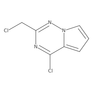 4-Chloro-2-(chloromethyl)pyrrolo[2,1-f][1,2,4]triazine Structure
