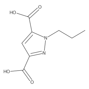 1-propyl-1H-pyrazole-3,5-dicarboxylic acid结构式