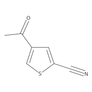 4-Acetylthiophene-2-carbonitrile Structure