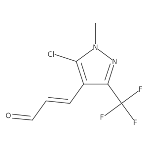 3-[5-chloro-1-methyl-3-(trifluoromethyl)-1H-pyrazol-4-yl]prop-2-enal Structure