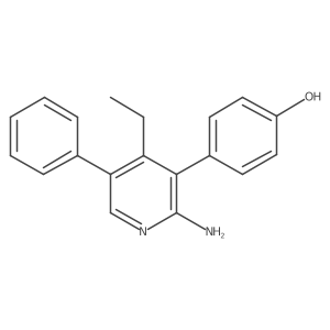 4-(2-Amino-4-ethyl-5-phenylpyridin-3-yl)phenol Structure