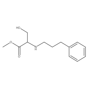 Methyl 3-hydroxy-2-(3-phenylpropylamino)propanoate Structure