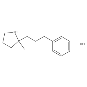2-Methyl-2-(3-phenylpropyl)pyrrolidine hydrochloride Structure