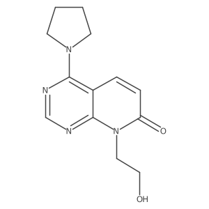 8-(2-hydroxyethyl)-4-(pyrrolidin-1-yl)pyrido[2,3-d]pyrimidin-7(8H)-one Structure