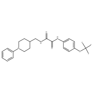 N1-((1-(pyridin-3-yl)piperidin-4-yl)methyl)-N2-(4-(trifluoromethoxy)phenyl)oxalamide Structure