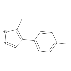 3-Methyl-4-(4-methylphenyl)-1H-pyrazole结构式
