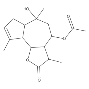 [(3S,3aR,4S,6R,6aR,9aR,9bR)-6-hydroxy-3,6,9-trimethyl-2-oxo-3,3a,4,5,6a,7,9a,9b-octahydroazuleno[4,5-b]furan-4-yl] acetate Structure