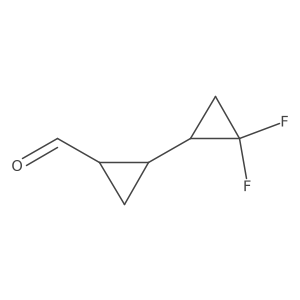 2-(2,2-Difluorocyclopropyl)cyclopropane-1-carbaldehyde Structure