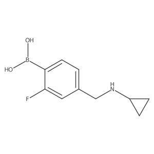 [4-[(Cyclopropylamino)methyl]-2-fluorophenyl]boronic acid Structure
