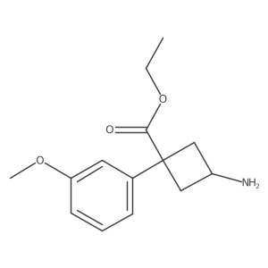 Ethyl 3-amino-1-(3-methoxyphenyl)cyclobutane-1-carboxylate Structure