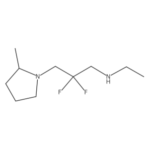 [2,2-Difluoro-3-(2-methylpyrrolidin-1-yl)propyl](ethyl)amine Structure
