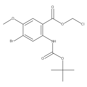 Chloromethyl 4-bromo-2-{[(tert-butoxy)carbonyl]amino}-5-methoxybenzoate Structure