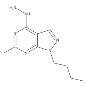 1-butyl-4-hydrazinyl-6-methyl-1H-pyrazolo[3,4-d]pyrimidine Structure