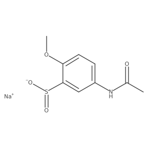 Sodium 5-acetamido-2-methoxybenzene-1-sulfinate结构式