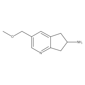 3-(methoxymethyl)-5H,6H,7H-cyclopenta[b]pyridin-6-amine Structure