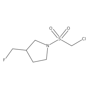 1-Chloromethanesulfonyl-3-(fluoromethyl)pyrrolidine Structure
