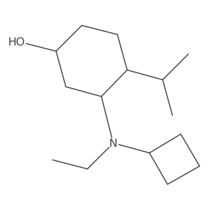 3-[Cyclobutyl(ethyl)amino]-4-(propan-2-yl)cyclohexan-1-ol Structure