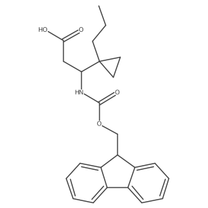 3-({[(9H-fluoren-9-yl)methoxy]carbonyl}amino)-3-(1-propylcyclopropyl)propanoic acid Structure