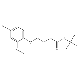 Tert-butyl (2-((4-bromo-2-methoxyphenyl)amino)ethyl)carbamate Structure