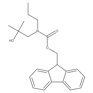 (9H-fluoren-9-yl)methyl N-(2-hydroxy-2-methylpropyl)-N-propylcarbamate Structure