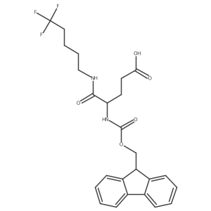 4-({[(9H-fluoren-9-yl)methoxy]carbonyl}amino)-4-[(5,5,5-trifluoropentyl)carbamoyl]butanoic acid结构式