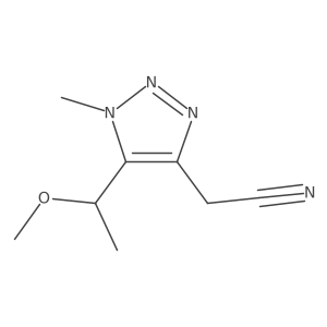 2-[5-(1-methoxyethyl)-1-methyl-1H-1,2,3-triazol-4-yl]acetonitrile结构式