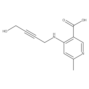 4-[(4-Hydroxybut-2-yn-1-yl)amino]-6-methylpyridine-3-carboxylic acid结构式