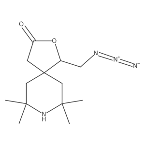 1-(Azidomethyl)-7,7,9,9-tetramethyl-2-oxa-8-azaspiro[4.5]decan-3-one结构式