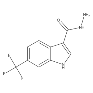 6-(Trifluoromethyl)indole-3-carbohydrazide Structure