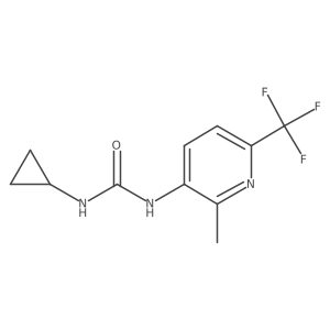 N-Cyclopropyl-N'-[2-methyl-6-(trifluoromethyl)pyridin-3-yl]urea结构式