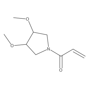 1-[(3r,4s)-3,4-Dimethoxypyrrolidin-1-yl]prop-2-en-1-one结构式