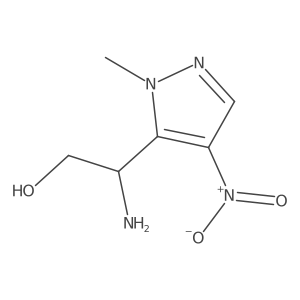 (2S)-2-amino-2-(1-methyl-4-nitro-1H-pyrazol-5-yl)ethan-1-ol Structure