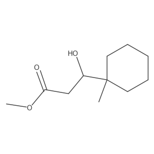 methyl (3R)-3-hydroxy-3-(1-methylcyclohexyl)propanoate结构式