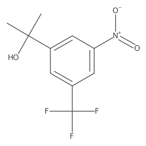 2-[3-Nitro-5-(trifluoromethyl)phenyl]propan-2-ol Structure